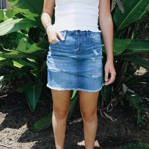 jean skirt